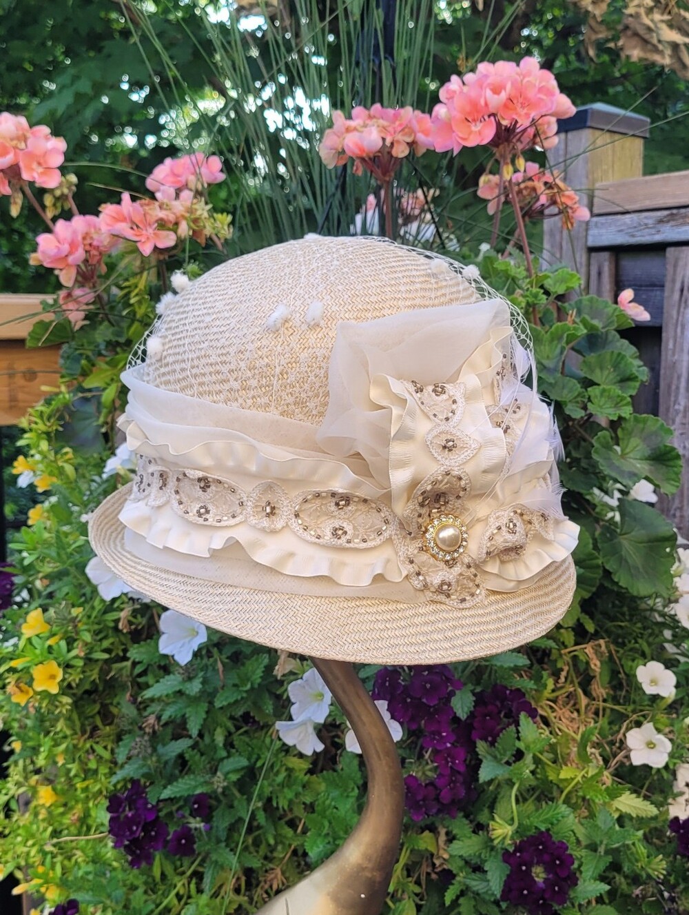 Lilliput Straw Cloche Hat, 1920s Inspired